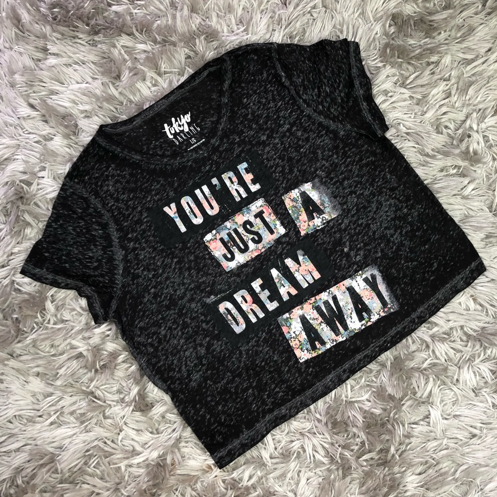 Tokyo Darling Black And Gray Shirt Girl’s Size L